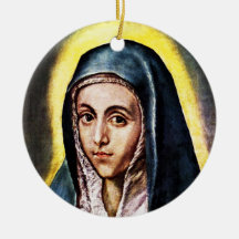 El Greco Virgin Mary Christmas Ornament