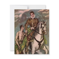 El Greco's Saint Martin and the Beggar -circa 1600 invitations