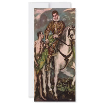 El Greco's Saint Martin and the Beggar -circa 1600 rack cards by MasterpieceGallery El Greco's Saint Martin and the Beggar -circa 1600 rack cards