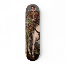 El Greco's Saint Martin and the Beggar -circa 1600 skateboards by MasterpieceGallery El Greco's Saint Martin and the Beggar -circa 1600 skateboards