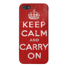 El Grunge del vintage guarda calma y continúa iPhone 5 Cárcasa