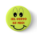 El gusto es mio! buttons