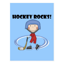 El hockey oscila las camisetas y los regalos tarjetas postales