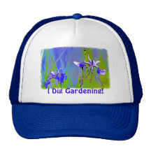El jardín del iris de la diversión florece el arte gorras de camionero