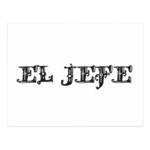 El Jefe logo Vaquero Cowboy Postcard
