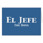 El Jefe The Boss Gifts cards
