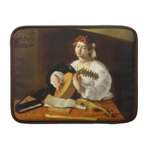 El jugador del laúd - Caravaggio Fundas Macbook Air