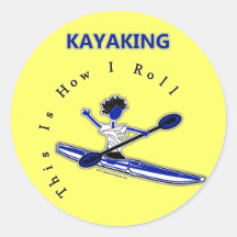 El Kayaking esto es cómo ruedo Pegatinas