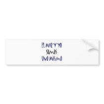 El Mar Y Yo Somos Uno Mismo Bumper Stickers