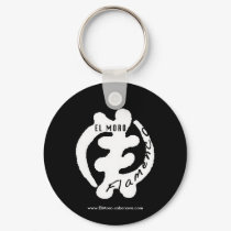El Moro Flamenco Keychain (white logo)