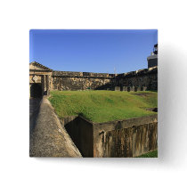 El Morro, San Felipe Castle, Drawbridge, front Pinback Buttons