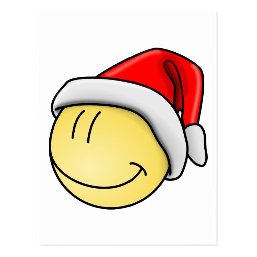 El navidad lindo Santa sonriente hace frente Tarjetas Postales