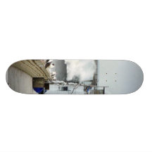El Nino Waves Piers Ocean Seagulls Custom Skate Board