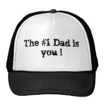 ¡El papá #1 es usted! Gorras