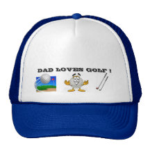 El PAPÁ AMA el gorra del GOLF