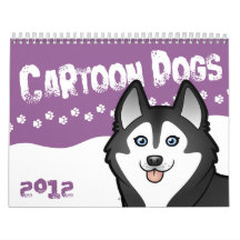 El perro del dibujo animado cría 2012 calendarios de pared