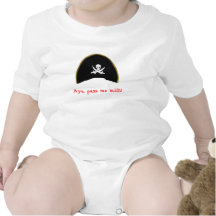 ¡el piratehat, Aye, me pasa la leche! Traje De Bebé