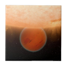 El planeta Extrasolar de Gliese 436 B que lo está  Azulejo Ceramica