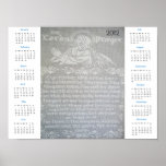 El poster del calendario de Prayer 2012 del señor