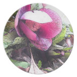 El primer Hellebore de la primavera Plato Para Fiesta