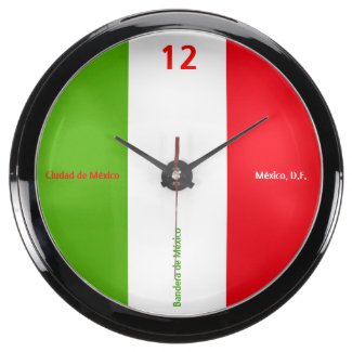 El Reloj - Bandera de México - México, D.F. Fish Tank Clocks