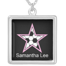 el rosa de la estrella de fútbol personaliza añade joyerias