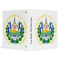 El Salvador Coat of Arms detail Binders