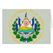 El Salvador Coat of Arms detail Card
