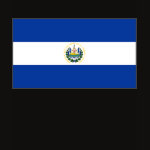 El Salvador Flag Map Spaghetti Top