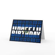 El Salvador Flag Birthday Card