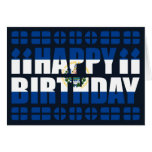 El Salvador Flag Birthday Card