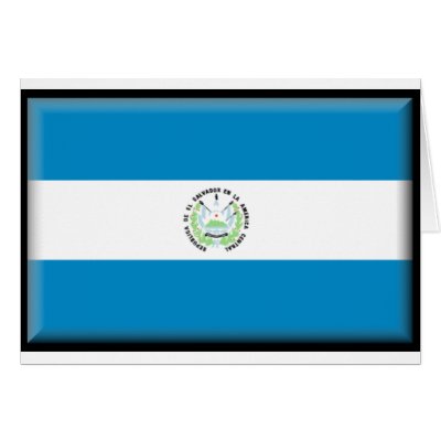 El Salvador Flag Card by jacinto888