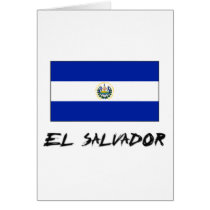 El Salvador Flag Greeting Card