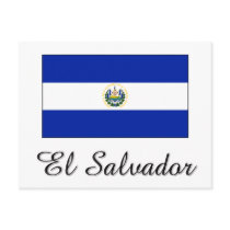 El Salvador Flag Design postcards by flagshirt El Salvador Flag Design postcards