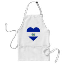 El Salvador Flag Heart aprons by Vexillophile El Salvador Flag Heart aprons
