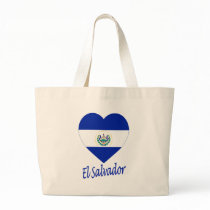 El Salvador Flag Heart bags by Vexillophile El Salvador Flag Heart bags