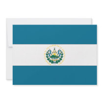 El Salvador Flag Custom Invitation