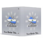 El Salvador Flag Map 2.0 Vinyl Binders