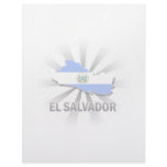 El Salvador Flag Map 2.0 Customized Letterhead