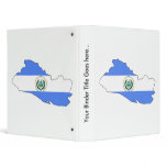 El Salvador Flag Map full size Vinyl Binders
