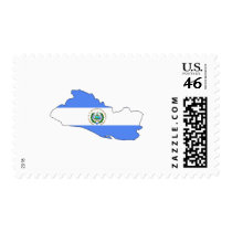 El Salvador flag map postage by FlagStore El Salvador flag map postage