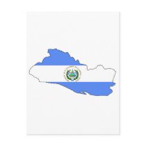 El Salvador flag map postcards by FlagStore El Salvador flag map postcards