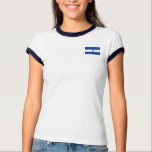 El Salvador Flag + Map T-Shirt by FlagAndMap El Salvador Flag + Map T-Shirt