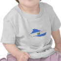 El Salvador flag map t-shirts