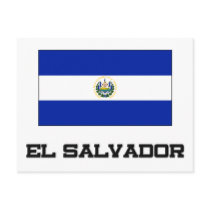 El Salvador Flag Postcard