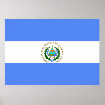 El Salvador Flag Print