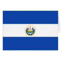 El Salvador  Flag SV Greeting Cards
