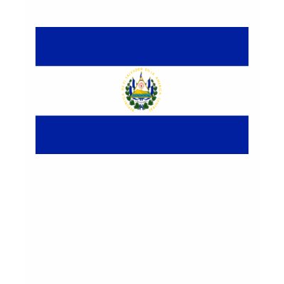 El salvador flag T-shirt by Dustbuster