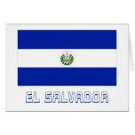 El Salvador Flag with Name Greeting Cards
