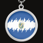 El Salvador Gnarly Flag necklaces by Flagnostic El Salvador Gnarly Flag necklaces